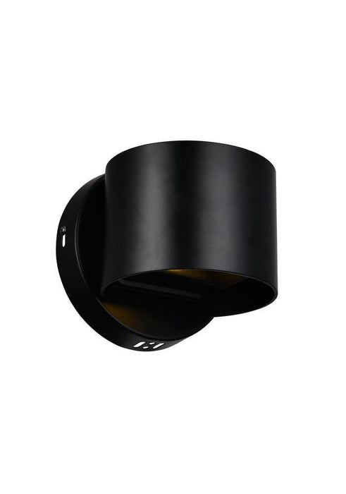 CWI Lighting Lilliana LED Wall Sconce With Black Finish Model: 7148W5-101-R