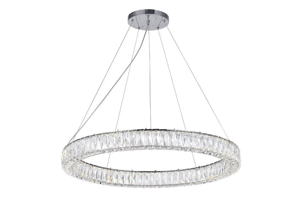 CWI Lighting Madeline LED Chandelier With Chrome Finish Model: 1044P32-601-R-1C