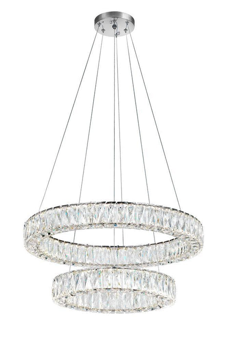 CWI Lighting Madeline LED Chandelier With Chrome Finish Model: 1044P32-601-R-2C-B