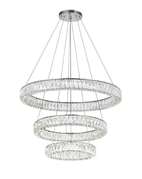 CWI Lighting Madeline LED Chandelier With Chrome Finish Model: 1044P32-601-R-3C