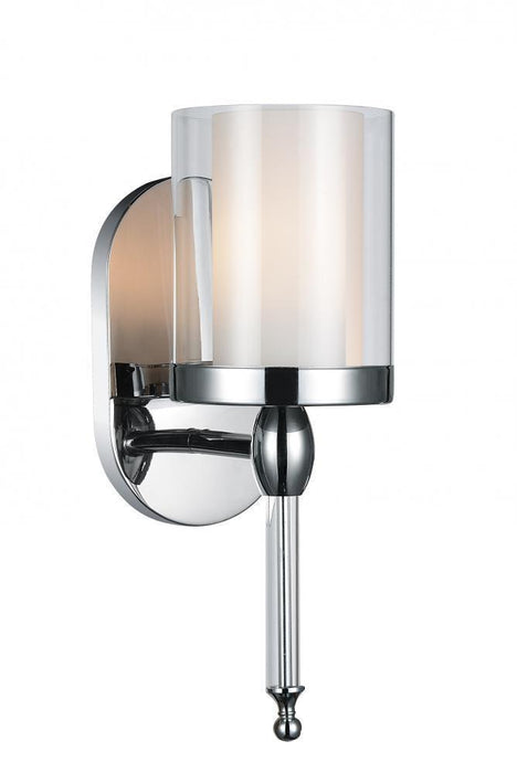 CWI Lighting Maybelle 1 Light Bathroom Sconce With Chrome Finish Model: 9851W5-1-601