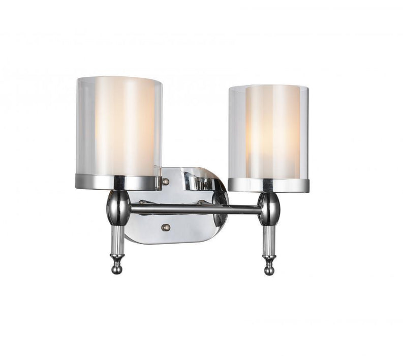 CWI Lighting Maybelle 2 Light Vanity Light With Chrome Finish Model: 9851W14-2-601