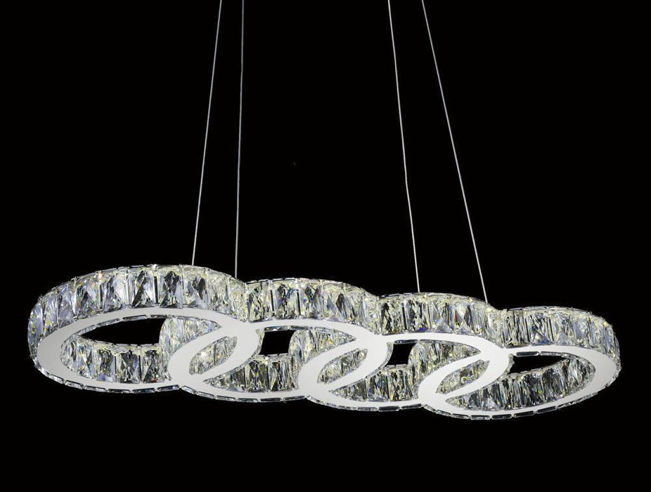 CWI Lighting Milan LED Chandelier With Chrome Finish Model: 5629P33ST-O