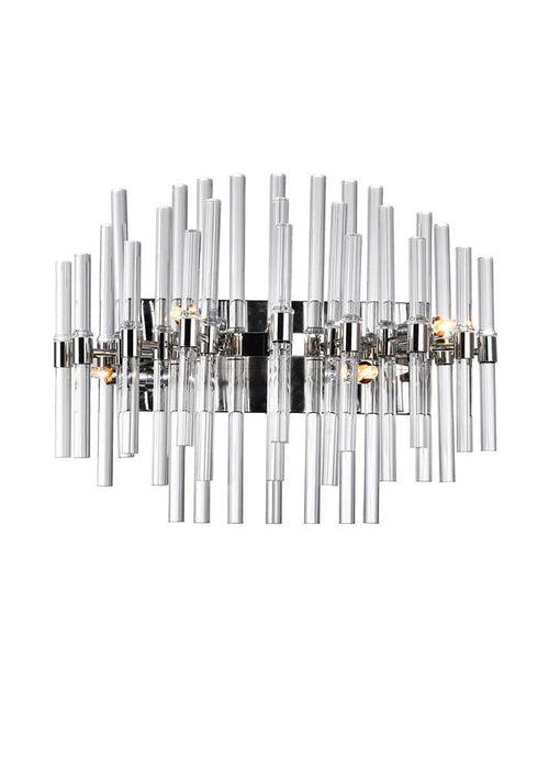 CWI Lighting Miroir 4 Light Vanity Light With Polished Nickel Model: 1137W18-4-613