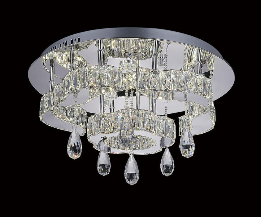 CWI Lighting Nevada LED Flush Mount With Chrome Finish Model: 5645C20ST-R