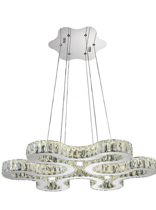 CWI Lighting Odessa LED Chandelier With Chrome Finish Model: 5616P27ST-R