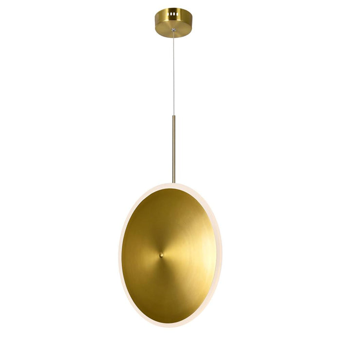 CWI Lighting Ovni LED Pendant With Brass Finish Model: 1204P16-1-625