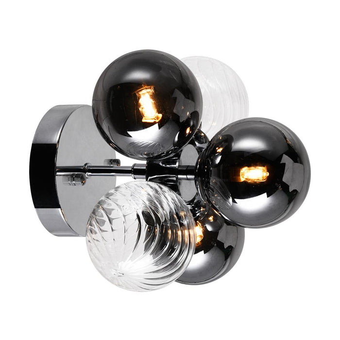 CWI Lighting Pallocino 3 Light Sconce With Chrome Finish Model: 1205W9-3-601