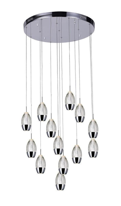 CWI Lighting Perrier 13 Light Multi Light Pendant With Chrome Model: 5077P24C-R