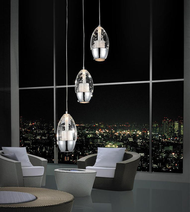 CWI Lighting Perrier 3 Light Multi Light Pendant With Chrome Model: 5077P10C-R