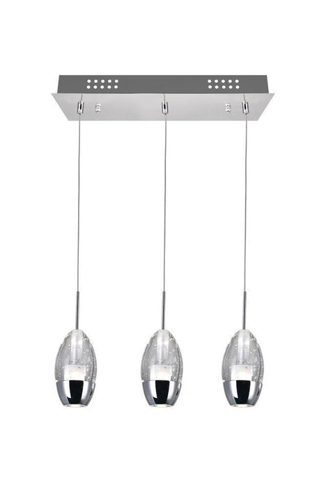 CWI Lighting Perrier 3 Light Multi Light Pendant With Chrome Model: 5077P16C-RC