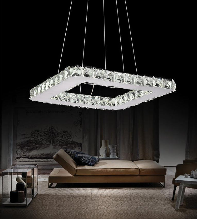 CWI Lighting Ring LED Chandelier With Chrome Finish Model: 5080P15ST-S