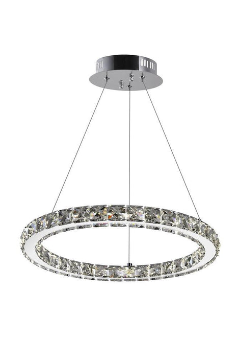 CWI Lighting Ring LED Chandelier With Chrome Finish Model: 5080P16ST-R