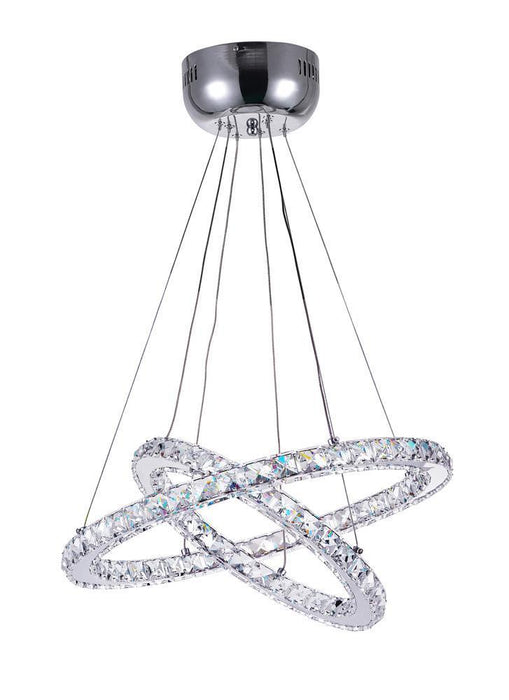 CWI Lighting Ring LED Chandelier With Chrome Finish Model: 5080P20ST-2R