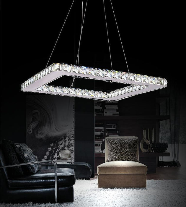 CWI Lighting Ring LED Chandelier With Chrome Finish Model: 5080P20ST-S