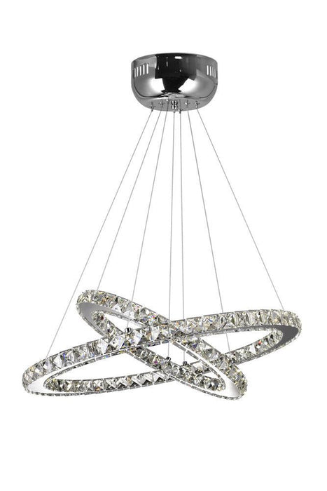 CWI Lighting Ring LED Chandelier With Chrome Finish Model: 5080P24ST-2R