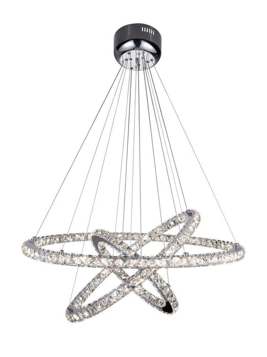 CWI Lighting Ring LED Chandelier With Chrome Finish Model: 5080P32ST-3R