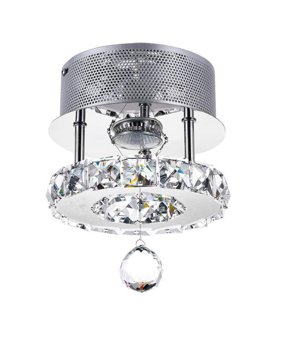 CWI Lighting Ring LED Flush Mount With Chrome Finish Model: 5080C7ST