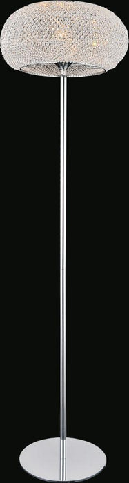 CWI Lighting Tiffany 1 Light Floor Lamp With Chrome Finish Model: 5476F16C