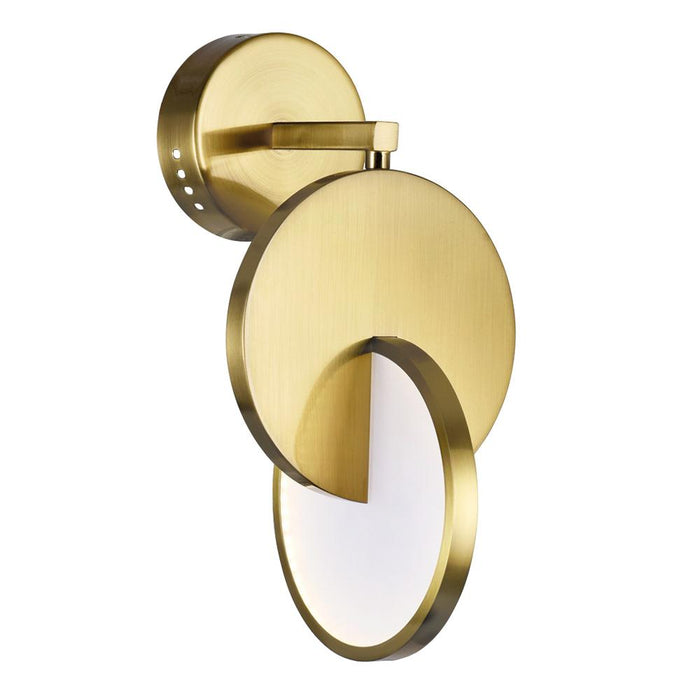 CWI Lighting Tranche LED Sconce With Brushed Brass Finish Model: 1206W7-1-629