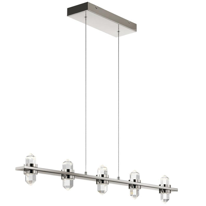 Elan Arabella Linear Chandelier 5 Light LED Model: 84067CG