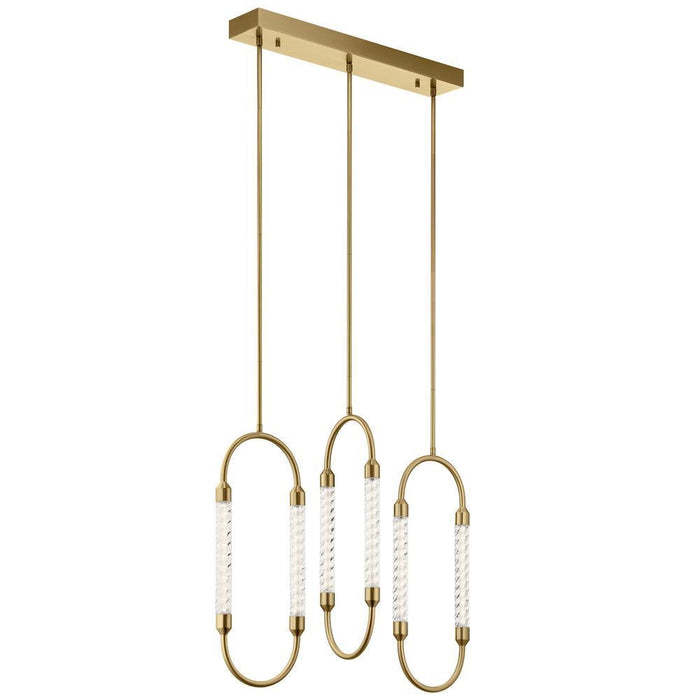 Elan Delsey Linear Chandelier 3 Light LED Model: 84148