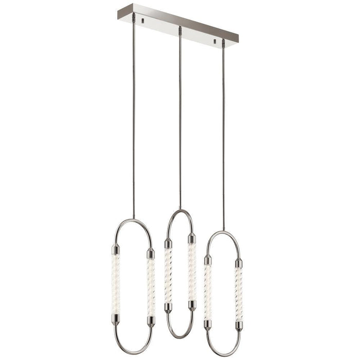 Elan Delsey Linear Chandelier 3 Light LED Model: 84149