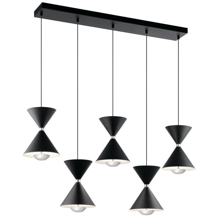 Elan Kordan Linear Chandelier 5 Light LED Model: 84113