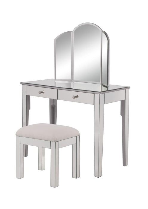 Elegant Decor Contempo Vanity Table 42 In. X 18 In. X 31 In. And Model: MF6-2012S