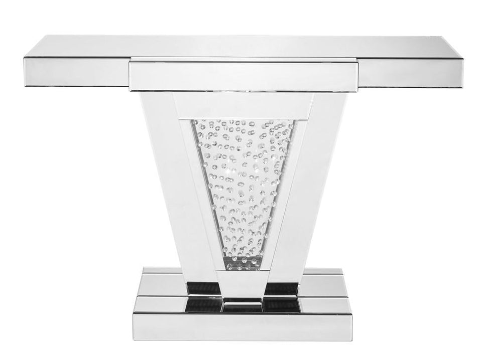 Elegant Decor Modern 47 Inch Rectangle Crystal Console Table In Model: MF91014