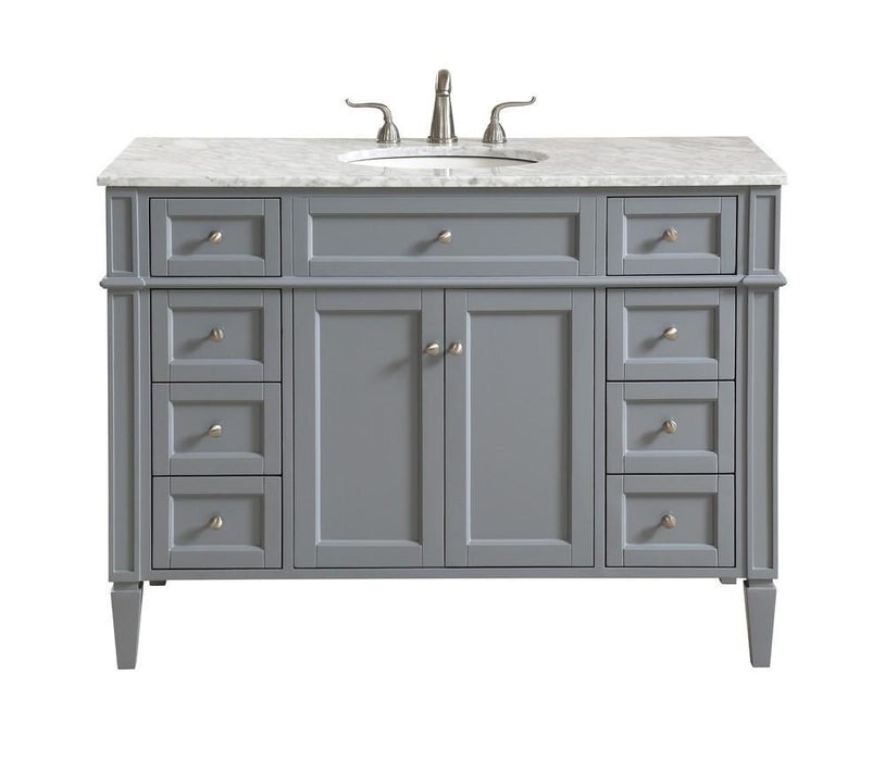 Elegant Decor Park Avenue 48 Inch . Single Bathroom Vanity Set Inch Model: VF12548GR