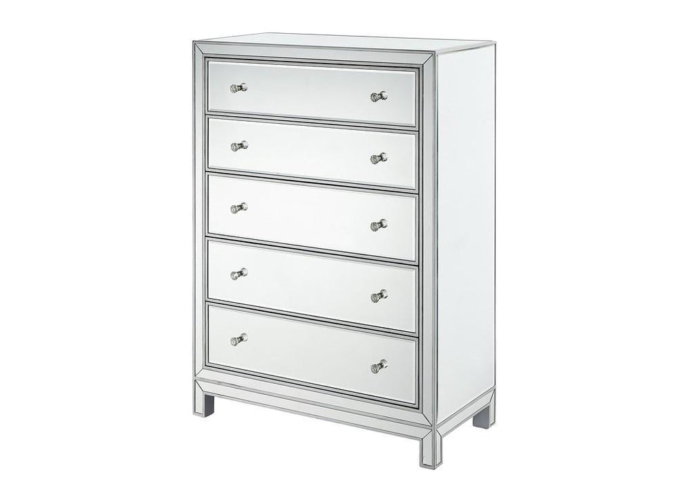 Elegant Decor Reflexion Chest 5 Drawers Model: MF72026