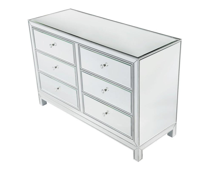 Elegant Decor Reflexion Dresser 6 Drawers Model: MF72017