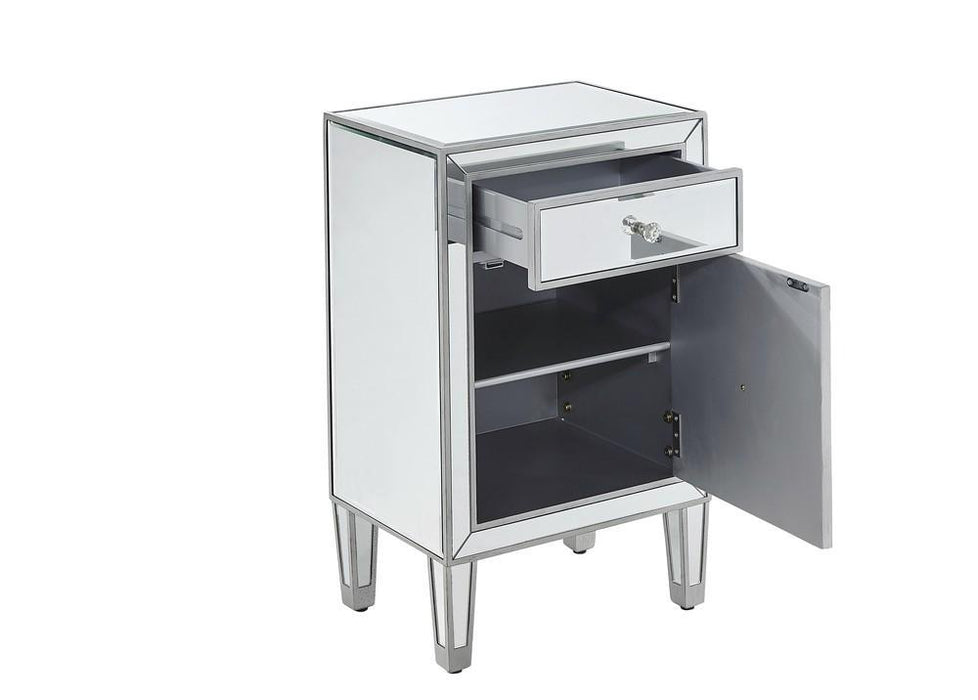 Elegant Decor Reflexion Nighstand 1 Drawer Model: MF72035