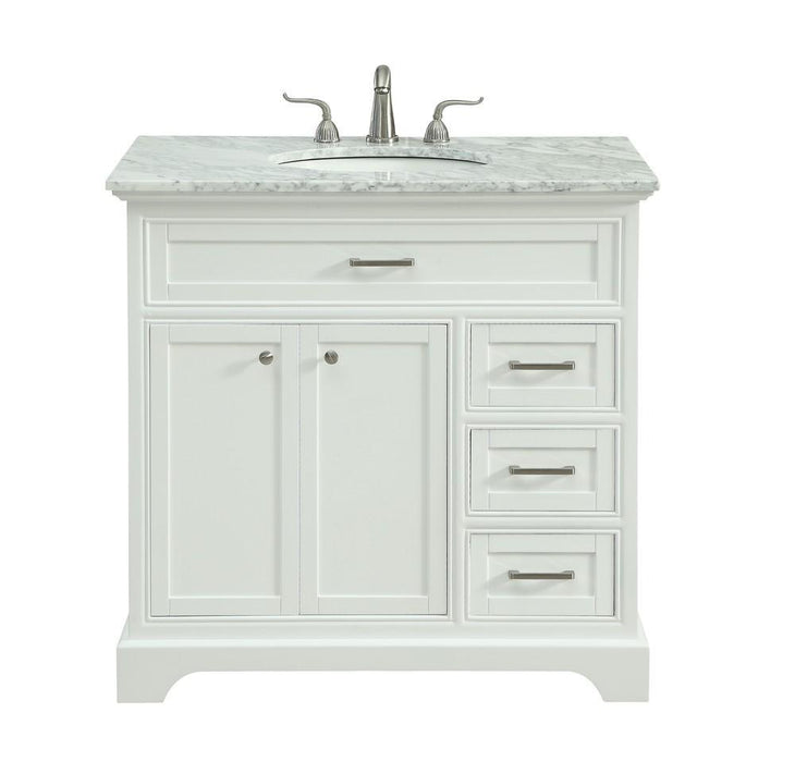 Elegant Decor 36 Inch . Single Bathroom Vanity Set Inch Model: VF15036WH