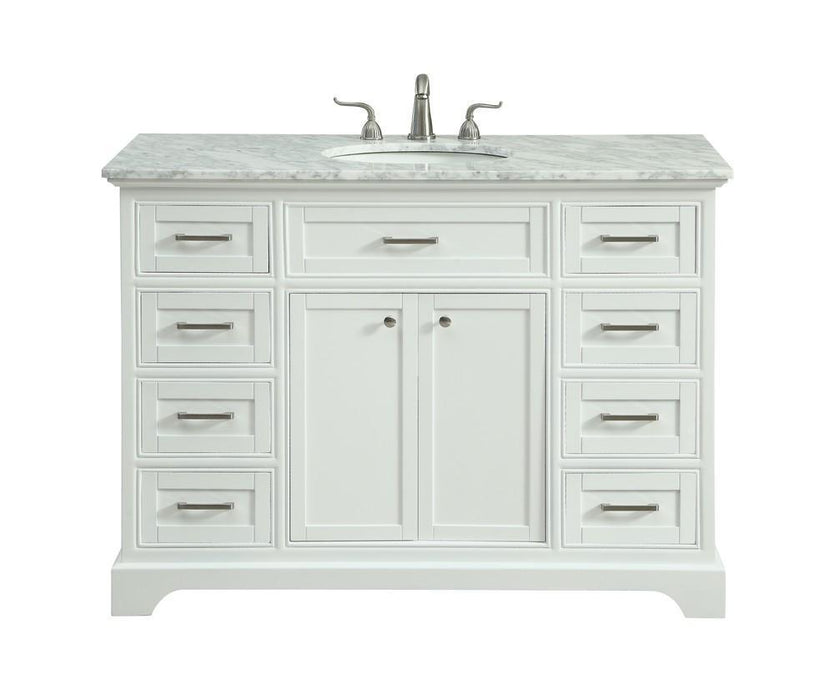 Elegant Decor 48 Inch . Single Bathroom Vanity Set Inch Model: VF15048WH