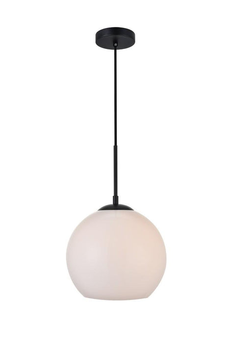 Elegant Lighting Baxter 1 Light Pendant Model: LD2213BK