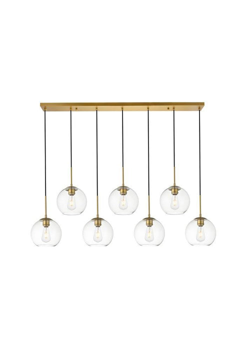 Elegant Lighting Baxter 7 Light Pendant Model: LD2230BR