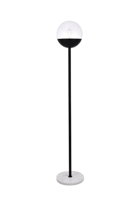 Elegant Lighting Eclipse 1 Light Floor Lamp Model: LD6147BK