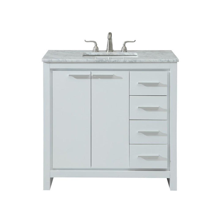 Elegant Decor Filipo 36 Inch . Single Bathroom Vanity Set Inch Model: VF12836WH