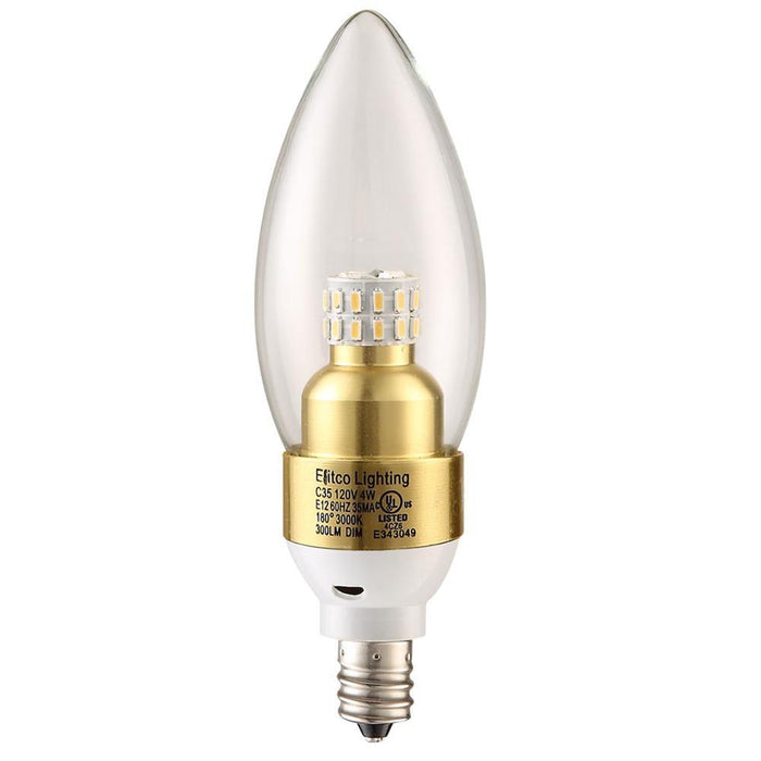 Elitco Lighting Light Bulb Model: E12SB-4-D-41-G