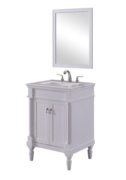 Elegant Decor Lexington 24 Inch . Single Bathroom Vanity Set Inch Model: VF13024AW