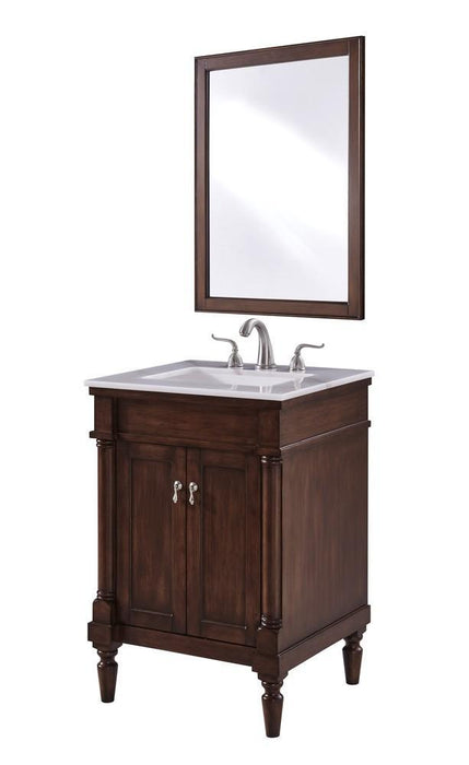 Elegant Decor Lexington 24 Inch . Single Bathroom Vanity Set Inch Model: VF13024WT