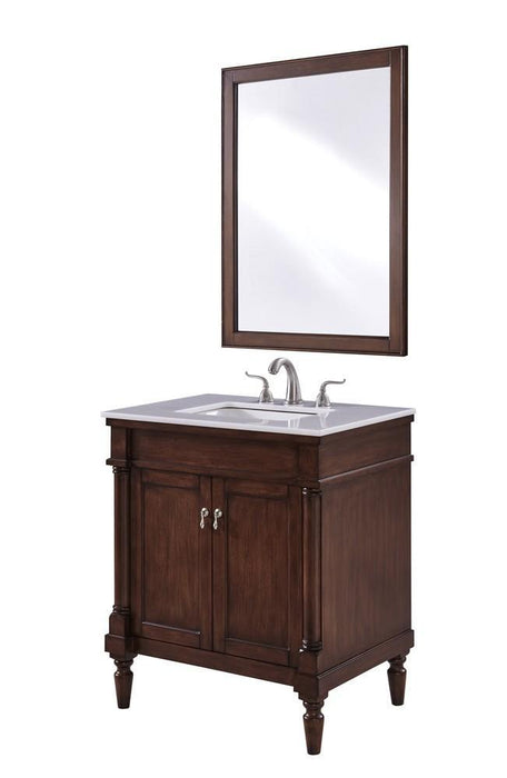 Elegant Decor Lexington 30 Inch . Single Bathroom Vanity Set Inch Model: VF13030WT