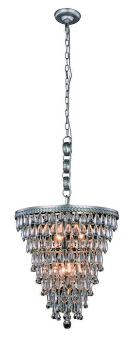 Elegant Lighting Nordic 5 Light Pendant Model: 1219D18AS/RC