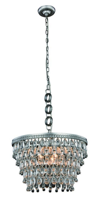 Elegant Lighting Nordic 5 Light Pendant Model: 1219D19AS/RC