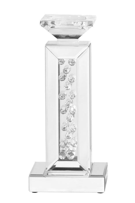 Elegant Lighting Sparkle 6 Inch . Contemporary Crystal Candleholder Inch Clear Model: MR9111