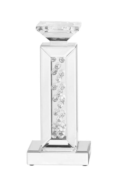 Elegant Lighting Sparkle 6 Inch . Contemporary Crystal Candleholder Inch Clear Model: MR9112