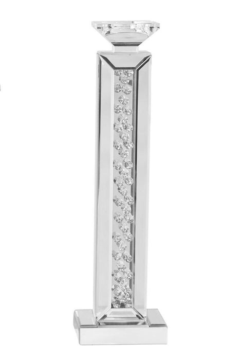 Elegant Lighting Sparkle 6 Inch . Contemporary Crystal Candleholder Inch Clear Model: MR9113