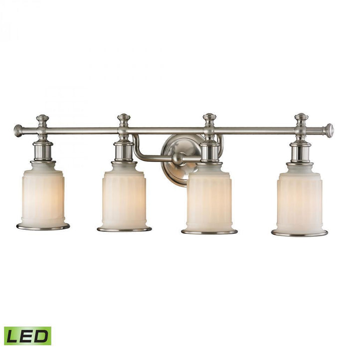 Elk Acadia 4 Light Vanity Lamp In Brushed Nickel Model: 52003/4-LED